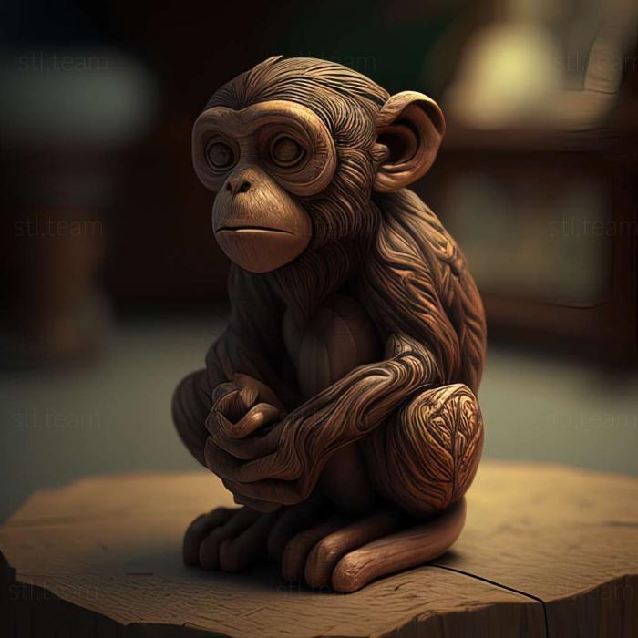 monkey 3d model